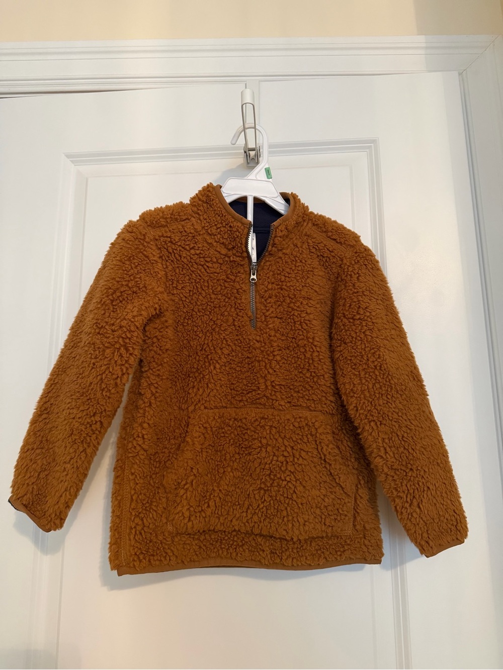 Carter's Toddler Sherpa Half-Zip Pullover - Chestnut Brown